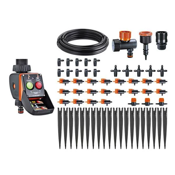 Claber Drip Irrigation Kit With Pratico Timer - 90763 3 Claber Drip Irrigation Kit With Pratico Timer - 90763