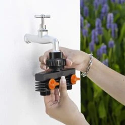 Silverlines Equipment Store -Silverlines Equipment Store claber hose fittings claber two way tap adaptor 8590 32625376821414