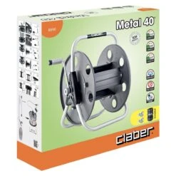 Claber Metal 40 Hose Reel - 8890 -Silverlines Equipment Store claber hose reels claber metal 40 hose reel 8890 32624617455782