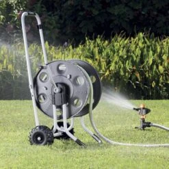 Claber Metal 60 Hose Reel - 8891 -Silverlines Equipment Store claber hose reels claber metal 60 hose reel 8891 32624654155942