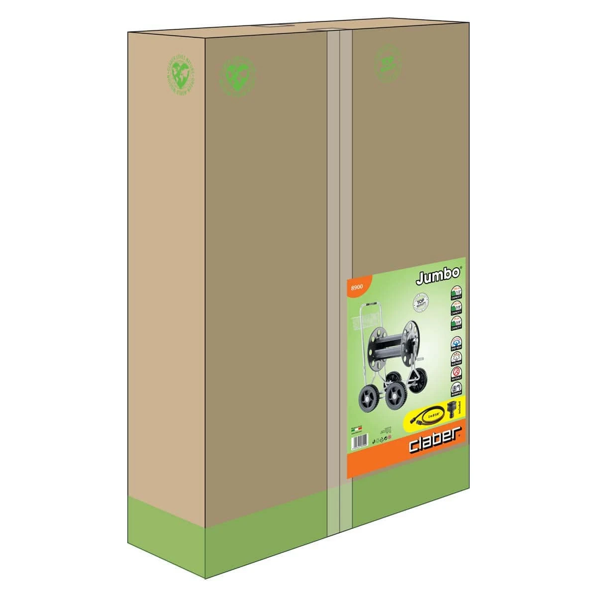 Claber Metal Jumbo Hose Reel - 8900 6 Claber Metal Jumbo Hose Reel - 8900 - Image 4