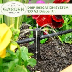 Drip Irrigation System - 100 Adjustable Dripper