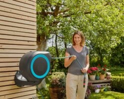 Gardena Wall-Mounted 15m Hose Reel RollUp S - 18600 -Silverlines Equipment Store garden hose reels gardena wall mounted 15m hose reel rollup s 18600 35441147248806