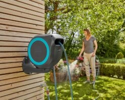 Gardena Wall-Mounted 15m Hose Reel RollUp S - 18600 -Silverlines Equipment Store garden hose reels gardena wall mounted 15m hose reel rollup s 18600 35441147281574