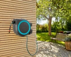 Gardena Wall-Mounted 25m Hose Reel RollUp M/L - 18620 -Silverlines Equipment Store garden hose reels gardena wall mounted 25m hose reel rollup m l 18620 35441156817062
