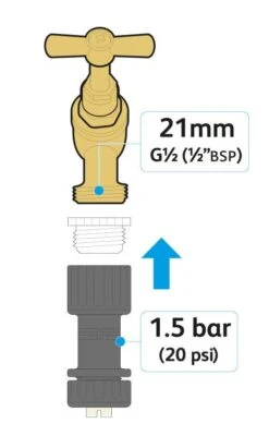 Hozelock Universal Pressure Reducer - 7022 -Silverlines Equipment Store hozelock micro irrigation connectors hozelock universal pressure reducer 7022 15976319941